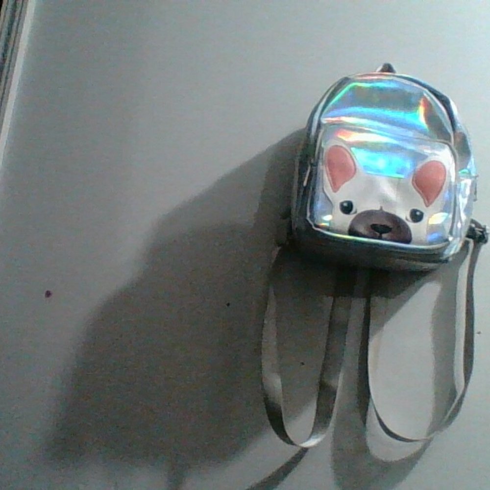 Medium mini holographic book bag